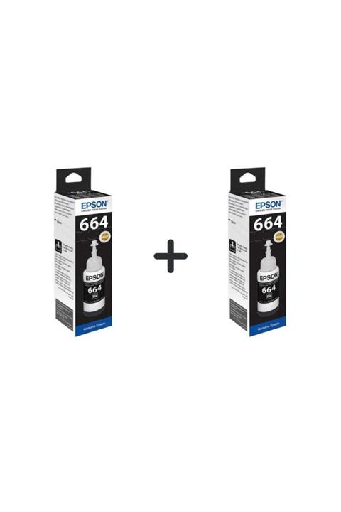EPSON  Siyah Mürekkep Kartuşu 2'li T6641 Ecotank L382
