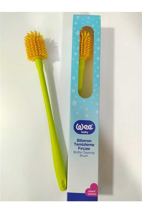 Wee Baby Yeni Silikon Uçlu Biberon Temizleme Fırçası Turuncu-yeşil (932)
