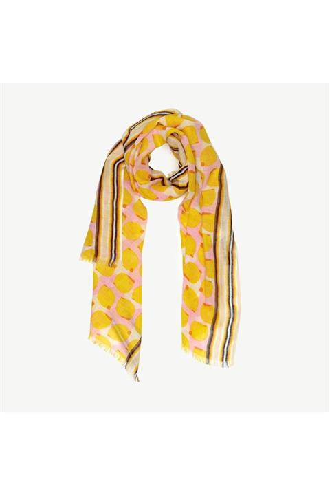 Yargıcı Limon Desenli Şal