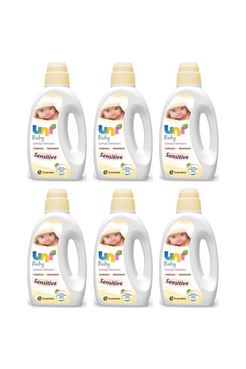 Uni Baby Sıvı Çamaşır Deterjanı Sensitive Parfümsüz 6 X 1500 Ml