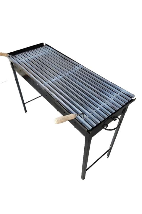 İklim 40x100cm Demir Mangal Barbekü Oluklu Izgara