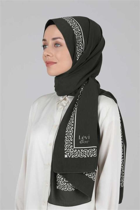 Levidor Desenli Medine Ipeği Şal