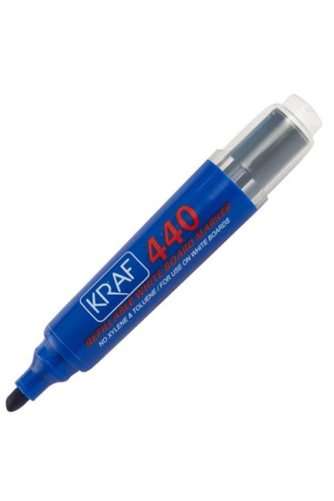 KRAF 440 Beyaz Tahta Kalemi Mavi 10 Lu Kutu