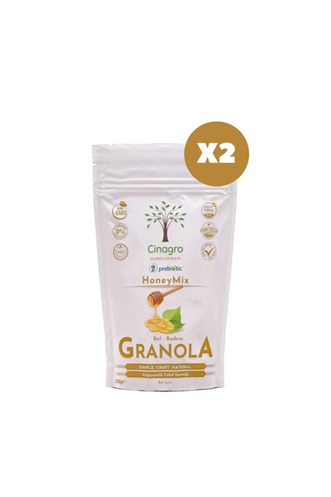 Cinagro Goodies Bal Badem Honeymix Granola 2 'li