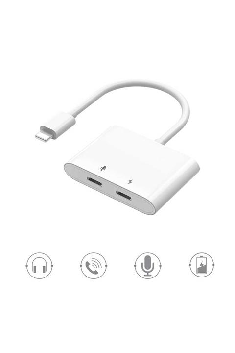 WIWU Dual Lightning Adaptör Lt01 Plus White