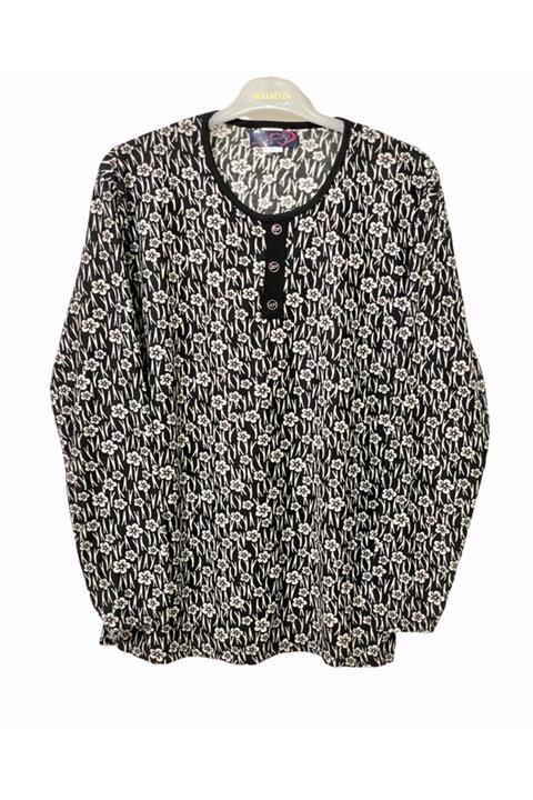 modagüven Kışlık Anne Penyesi Büyük Beden Desenli Biyeli