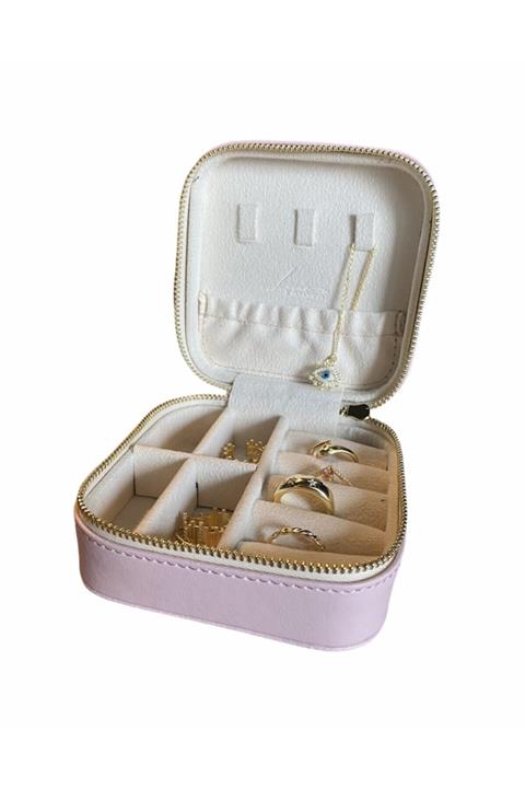 LiciaIstanbul Pudra Renk Takı Çantası