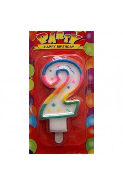 partiyy Rakamlı Pasta Mumu 2