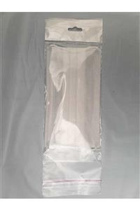 YİĞİT TİCARET Askılı Şeffaf Opp Kendinden Yapışkanlı Jelatin- Tekli Maske Için Uygun Poşet - 10x30 Cm - 100 Adet