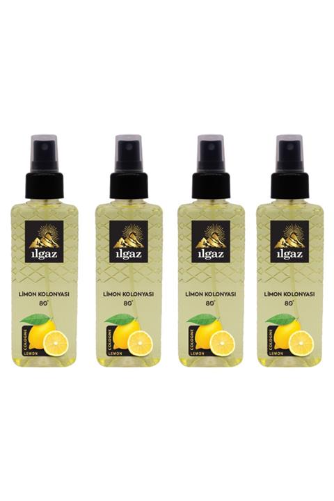 ILGAZ Süper Dörtlü Set Elegance Series Limon Kolonyası 4 X 150 ml Elegance Series Sprey Kolonya