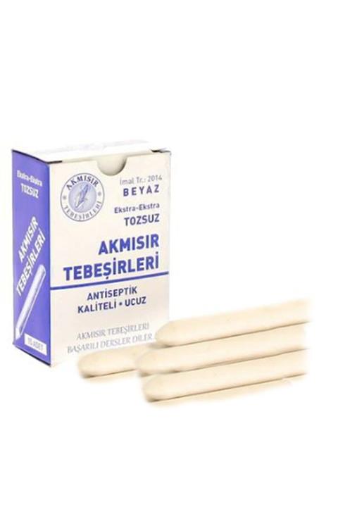 Akmısır 15'li Beyaz Kutu Tozsuz Tebeşir
