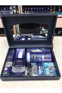 Çeyizci Damat Traş Seti Nivea Kişisel Bakım Deri Sandık