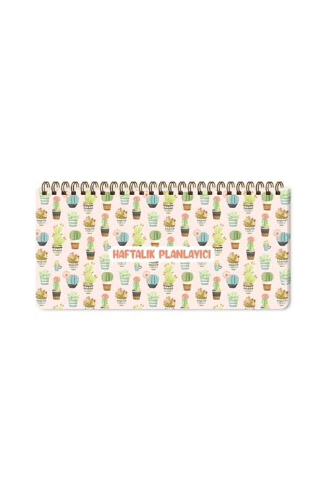 KESKİN COLOR 13x27 Haftalık Planner - Cactus