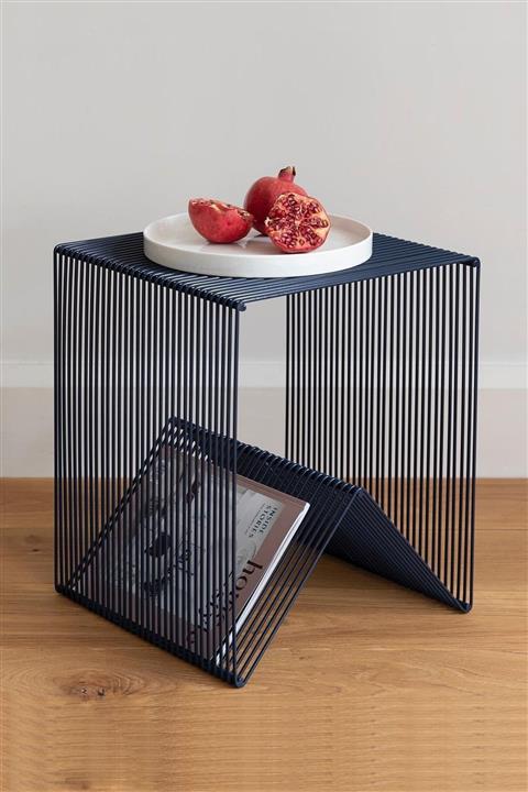 3art Metal Dekoratif Demir Yan Sehpa - Vintage Yan Sehpa