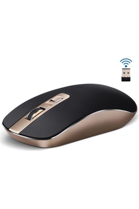 HP S4000 Optik Wireless Sessiz Mouse Gold-siyah