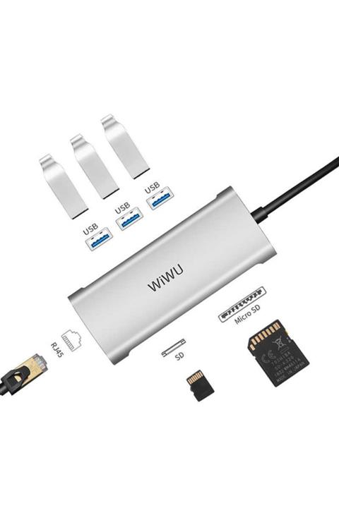 Marbil Apple Macbook Pro 16 Inç Uyumlu 6in1 Premium Type-c Çoklayıcı