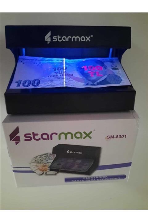 Starmax Sm-8001 Mor Işık Sahte Para Dedektörü