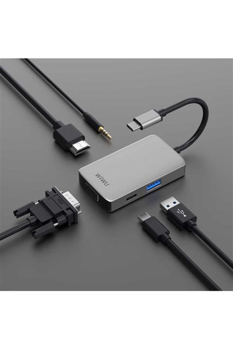 Apple Mac Mini Uyumlu 5in1 Premium Type-c Çoklayıcı