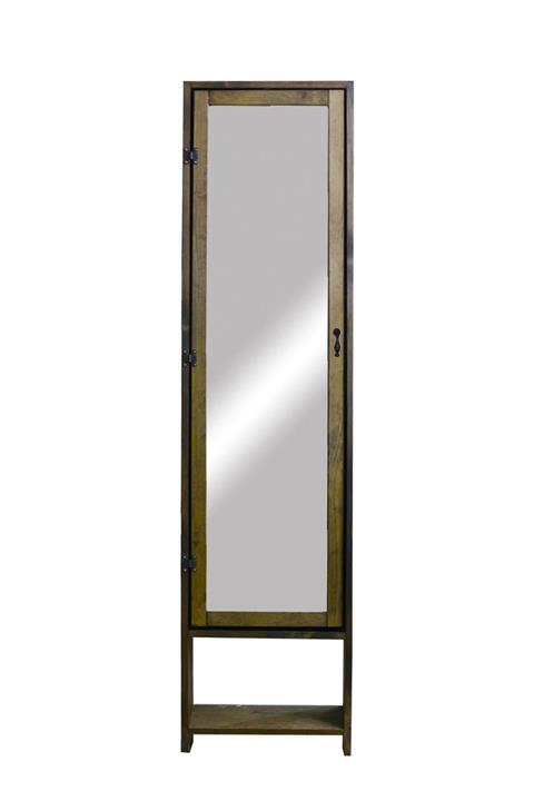 KARAKALEM Ceviz Ahşap Takı Dolabı