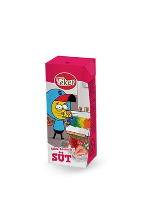 EKER Yağlı Çilekli Süt 180ml