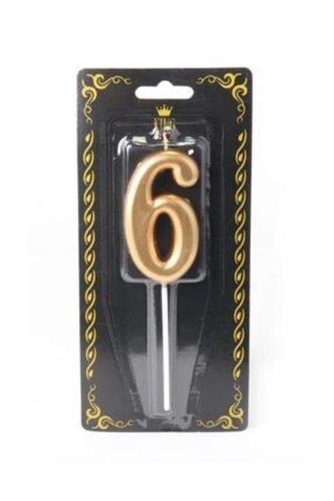 MİLYONCUAVM Milyoncu 6 Yaş Gold Rakam Mum