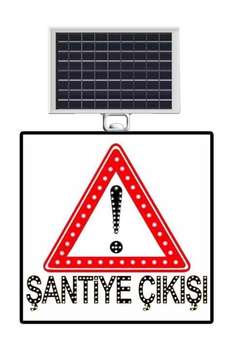 FM Trafik Dikkat Şantiye Çıkışı 600x600 mm