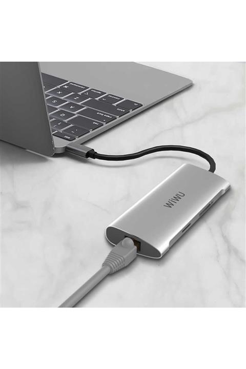 WIWU Macbook 13.3 Inç New Pro Uyumlu 6 In 1 Type-c Çoklayıcı