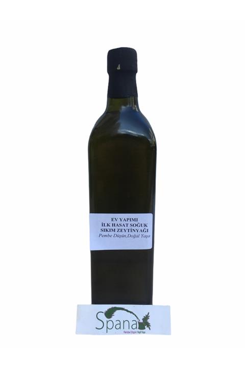 SPANA Ilk Hasat Soğuk Sıkım Zeytin Yağı Ev Yapımı Katkısız 500ml