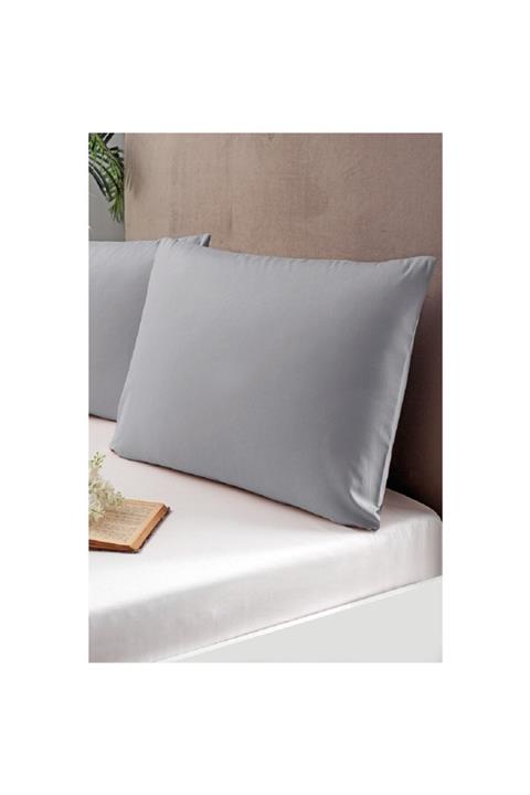 VentiSette 1 Adet Gri Kapaklı 50x70 Cm Yastık Kılıfı