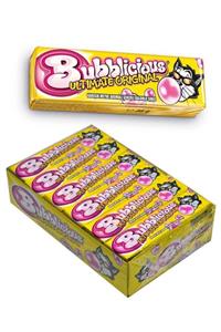 KENT Bubblicious Sakız 38 gr X 18'li Paket Karışık Meyve Aromalı Şekerli Balonlu