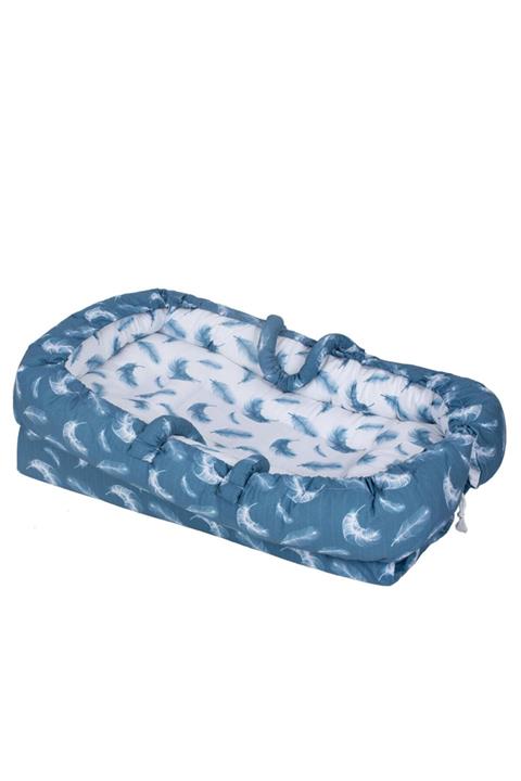 Sevi Bebe Anne Yanı Bebek Reflü Yatağı -tüy Desenli