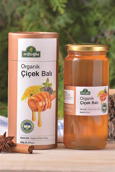Arifoğlu Organik Süzme Çiçek Balı 630gr