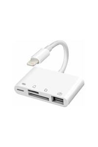 Pmr Lightning 4 In 1 Iphone, Ipad To Tf,sd Card Usb, Lightning Ios13 Ve Üzeri