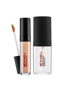 New Well Newwell Lıquıd Concealer Kapatıcı D-114 + Makyaj Bazı 30 Ml