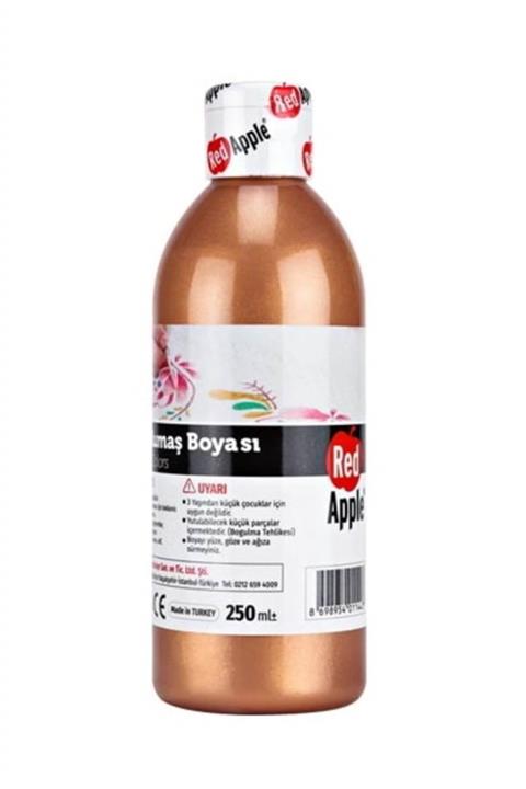 Red Apple Yaldız Kumaş Boyası 250 Ml. Metalik Bakır
