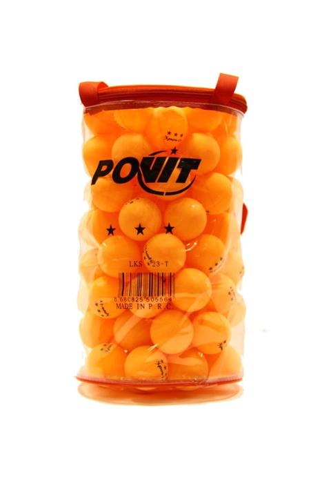 Povit 100'lü Çantalı 3 Yıldız 40 Mm Pinpon Topu Turuncu (birleştirme Eğrisi Olmadan Üretilmiştir!)