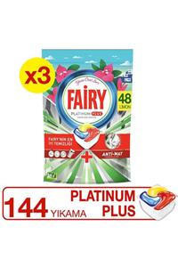 Fairy Platinum Plus 144'lü Yaza Özel Bulaşık Makinası Tableti /Kapsülü (48x3)