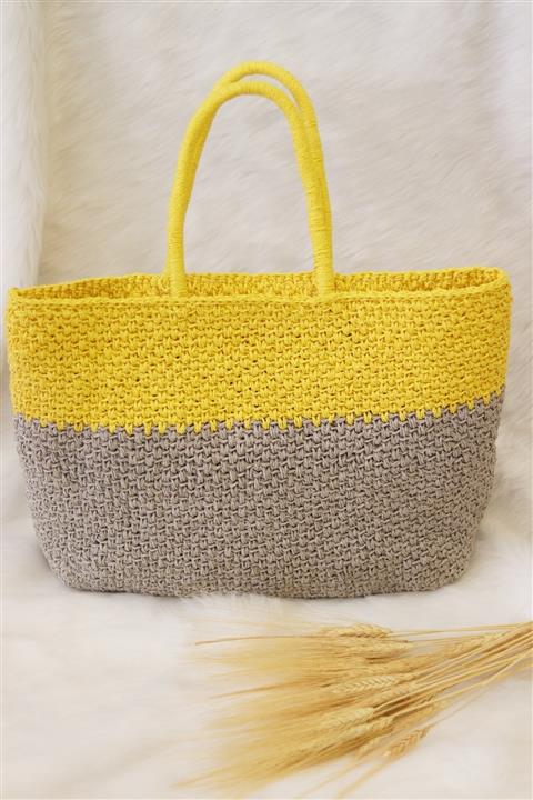 EKKE HOME Hasır Plaj Çantası