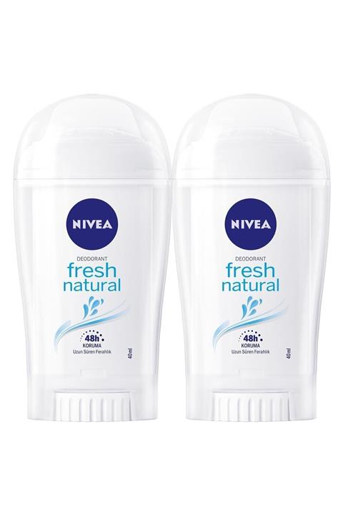 Nivea Fresh Natural Kadın Deodorant Stick 40 ml  2'Li