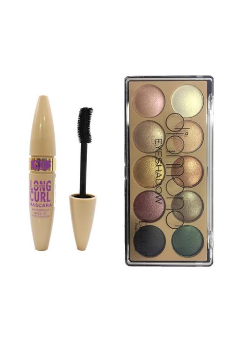Makeuptime Mt Long Curl Rimel + Dodo Diamond 10 Lu Far Paleti Seti 03