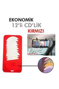 TrendGarajj Cd Kabı Kırmızı 12li