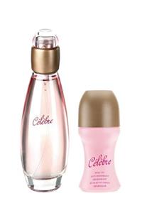 AVON  Celebre Kadın Parfüm Edt 50 ml.  Celebre Kadın Rollon 50 ml. 5050000011082