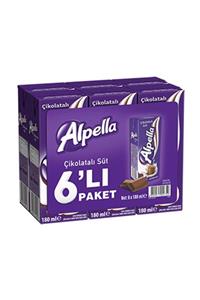 Alpella Süt Aromalı Çikolatalı 180 ml 6'lı