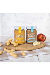Ladin Organics %100 Fıstık Ezmesi Ve Muzlu Elma Kreması(2Lİ SET/KATKISIZ, ŞEKERSİZ)