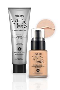 Farmasi Vfx Pro Camera Ready Set - Fondöten Porcelain 00 30 ml ve Makyaj Bazı 20 ml