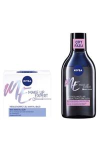 Nivea Make Up Expert Mat Nemlendirici Jel Makyaj Bazı 50 ml ve Çift Fazlı Suya Dayanıklı Tem. Suyu 400 ml