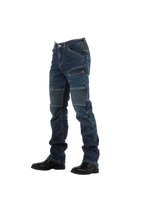 Tech90 Overlap Road Smalt Kevlar Jeans Motosiklet Pantolonu