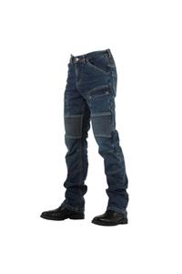 Tech90 Overlap Road Smalt Kevlar Jeans Motosiklet Pantolonu