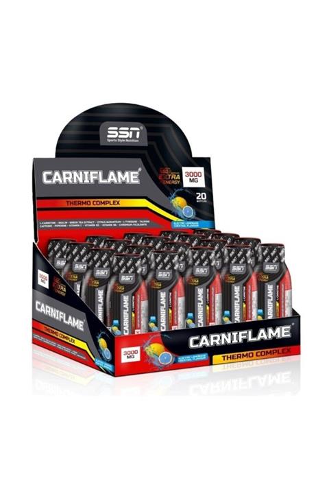 SSN Sports Style Nutrition Ssn Carniflame 3000 Mg 20 Ampul Energy - Elektro Limon Aroma -