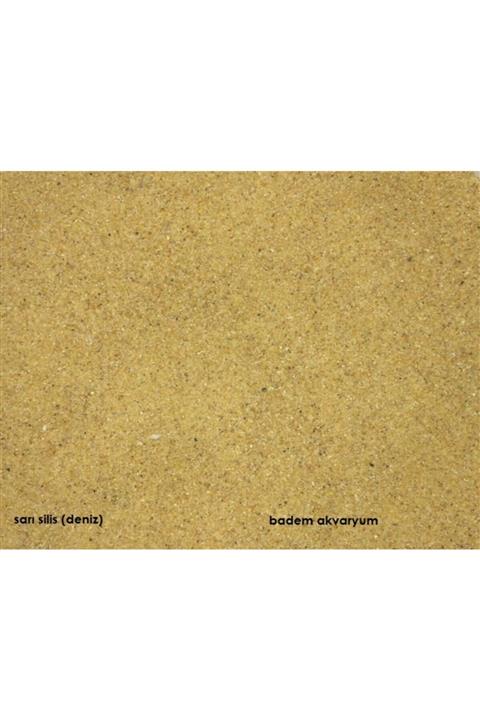 Badem Akvaryum Akvaryum Sarı Silis Kum 0,1 Mm 1 Kg Deniz Kum Ince